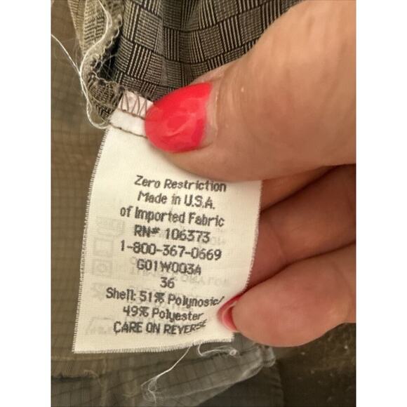 Zero Restriction Men’s Xl Jacket ZR Micro Suede Golf Brown 1/4 Snap - Picture 7 of 12